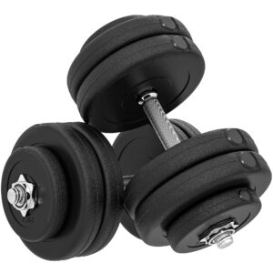 Reguleeritav hantlikomplekt, must, 50 kg