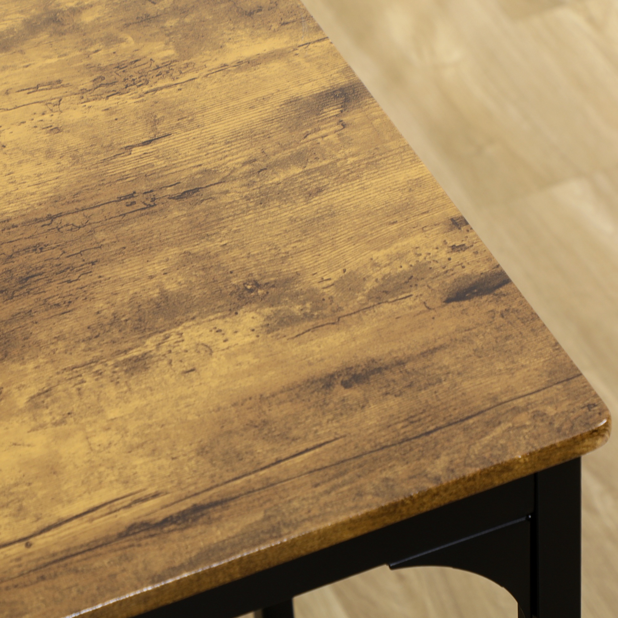 5 daļu bāra galda komplekts, industriāls dizains, rustic brown, 110 x 50 x 89,5 cm - Image 9