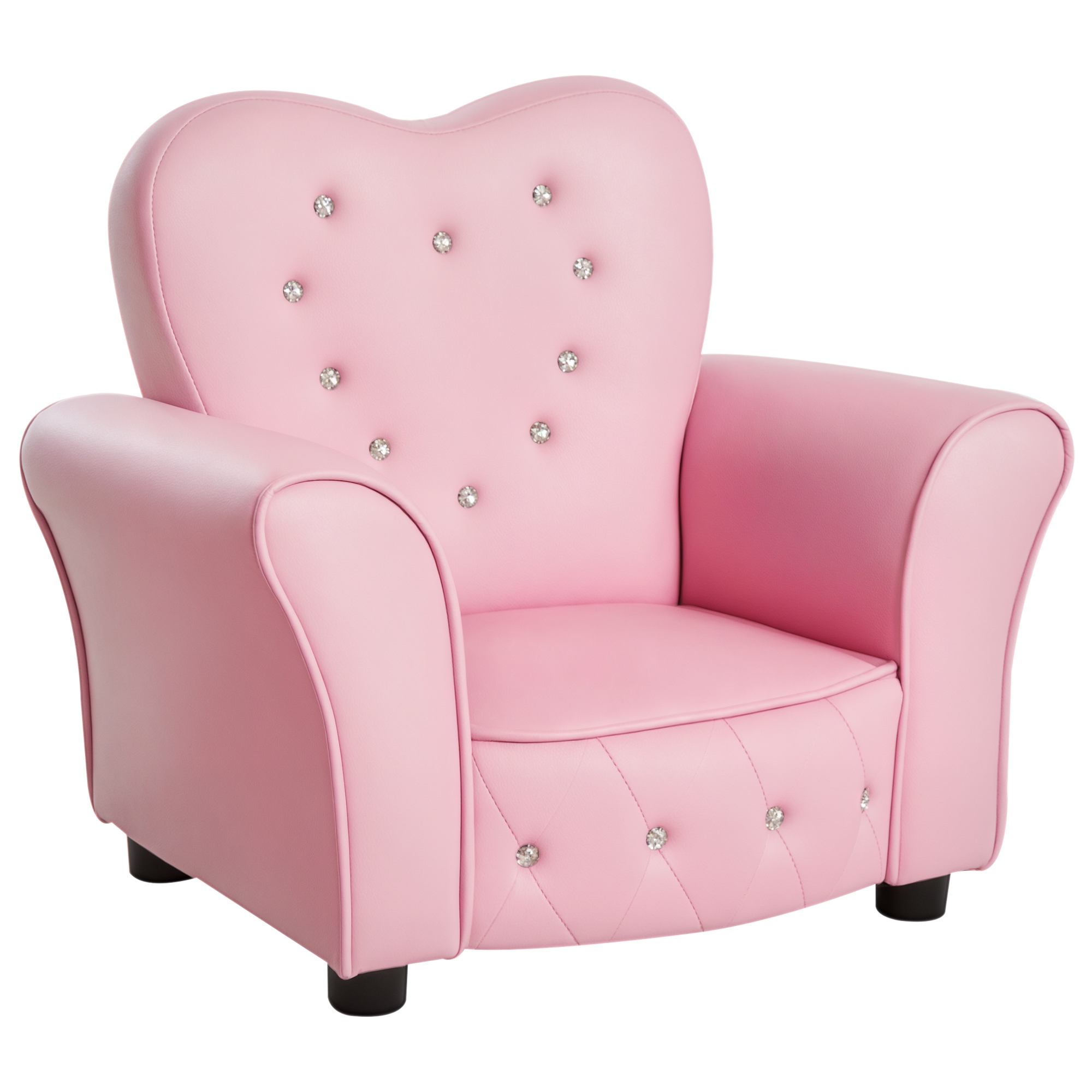 Laste tugitool, roosa, 59 x 41,5 x 49 cm, 1,5–3-aastastele lastele