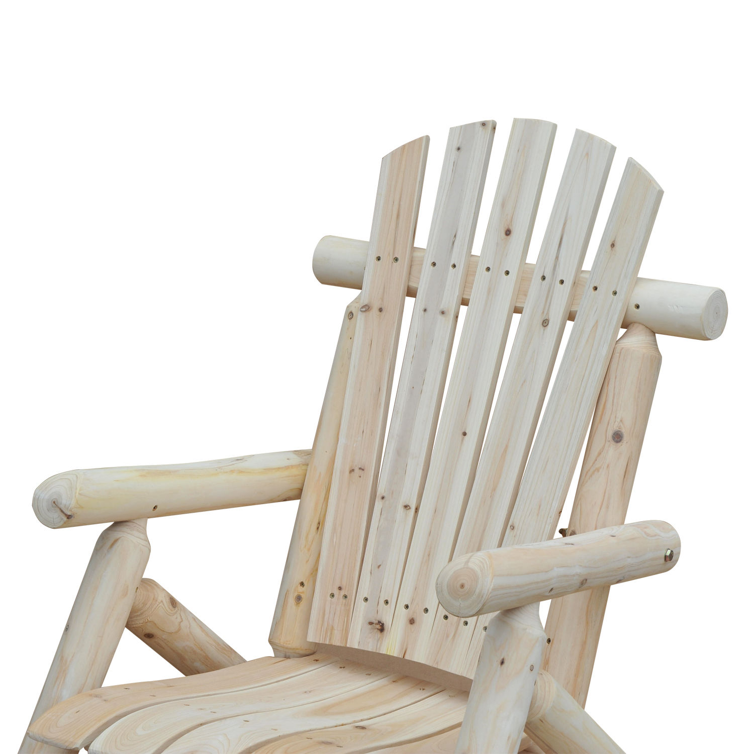 Adirondack dārza krēsls ar roku balstiem, dabīga, 83 x 68 x 101 cm - Image 4