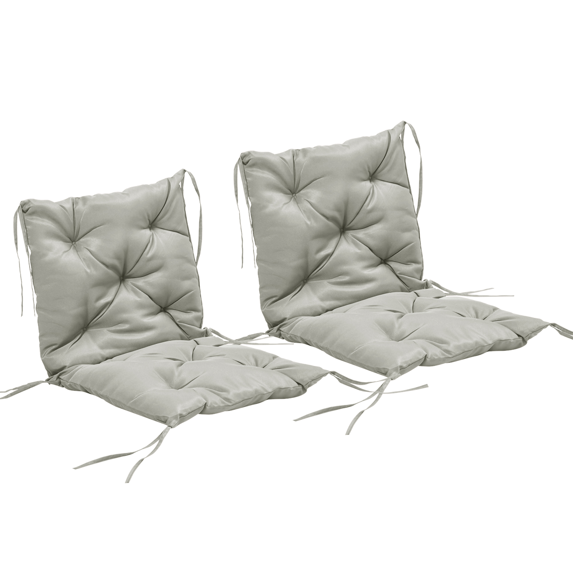 2-osaline istmepadja komplekt, 98 x 50 cm, helehall