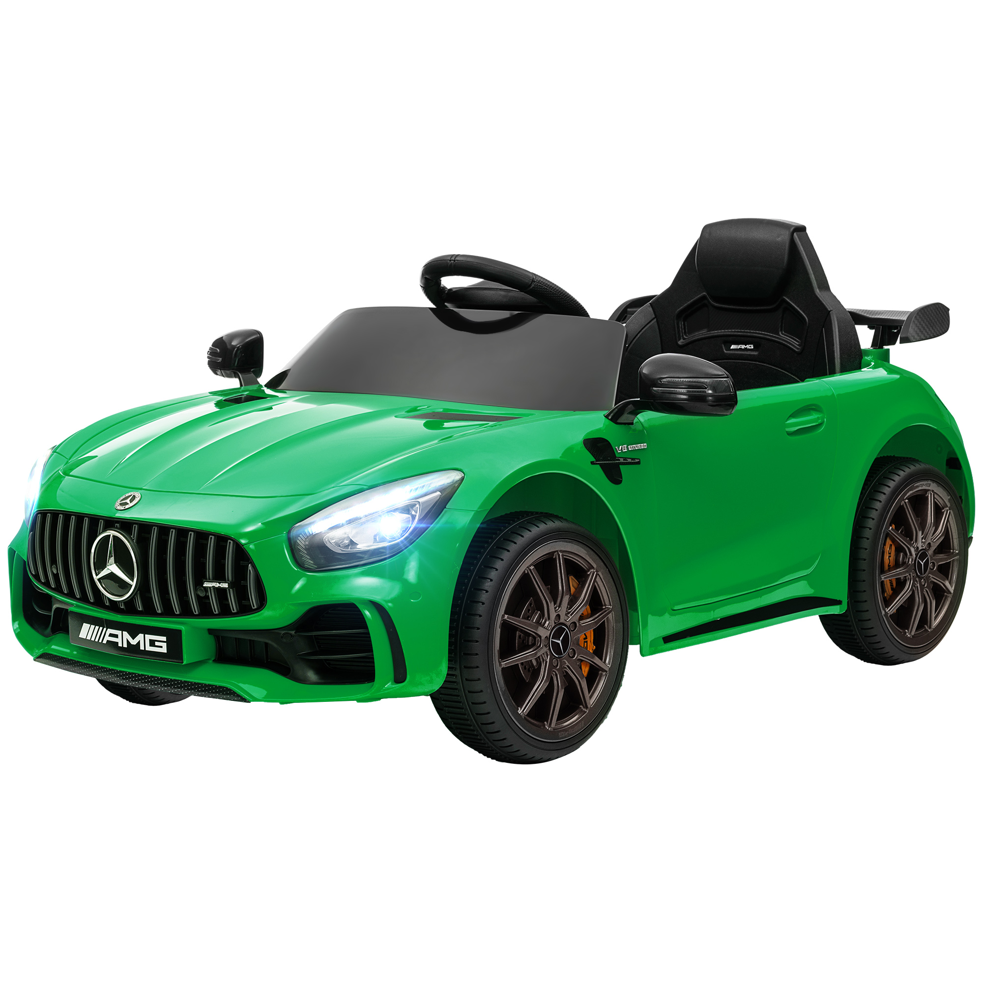 Elektriline lasteauto Mercedes-Benz AMG GTR, roheline, 108 x 67 x 46 cm
