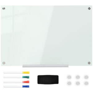 Stiilist tahvel, valge, 90 x 60 cm, 4 markerit, 6 magnetit, 1 svamm, 1 alusplaat