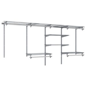 Regulējams metāla plauktu komplekts 122-244cm pelēks RTJZ10353GR