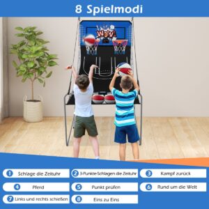 8-ühes korvpallimäng masin sinine