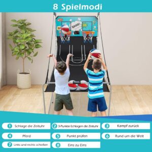 8-ühes korvpallimäng masin roheline