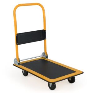 Saliekams platformas ratiņš 74x48x84 cm melns