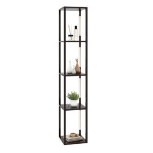 163 cm LED-lambiga põrandalamp riiuliga