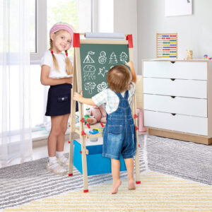 3-in-1 reguliuojama dvipusė vaikų piešimo lenta