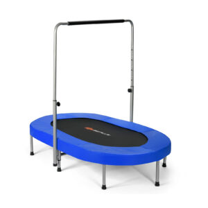 2-kohaline kokkupandav mini laste fitness trampoliin - sinine