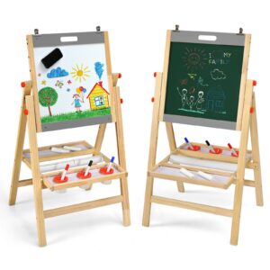 Laste kunstiplaat paberirulliga, hall, reguleeritav kõrgus