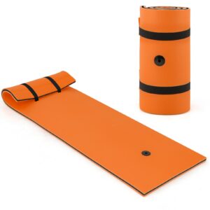 Kolmekihiline rebimiskindel lõõgastav vahtpadjake 210 × 66 × 4 cm oranž