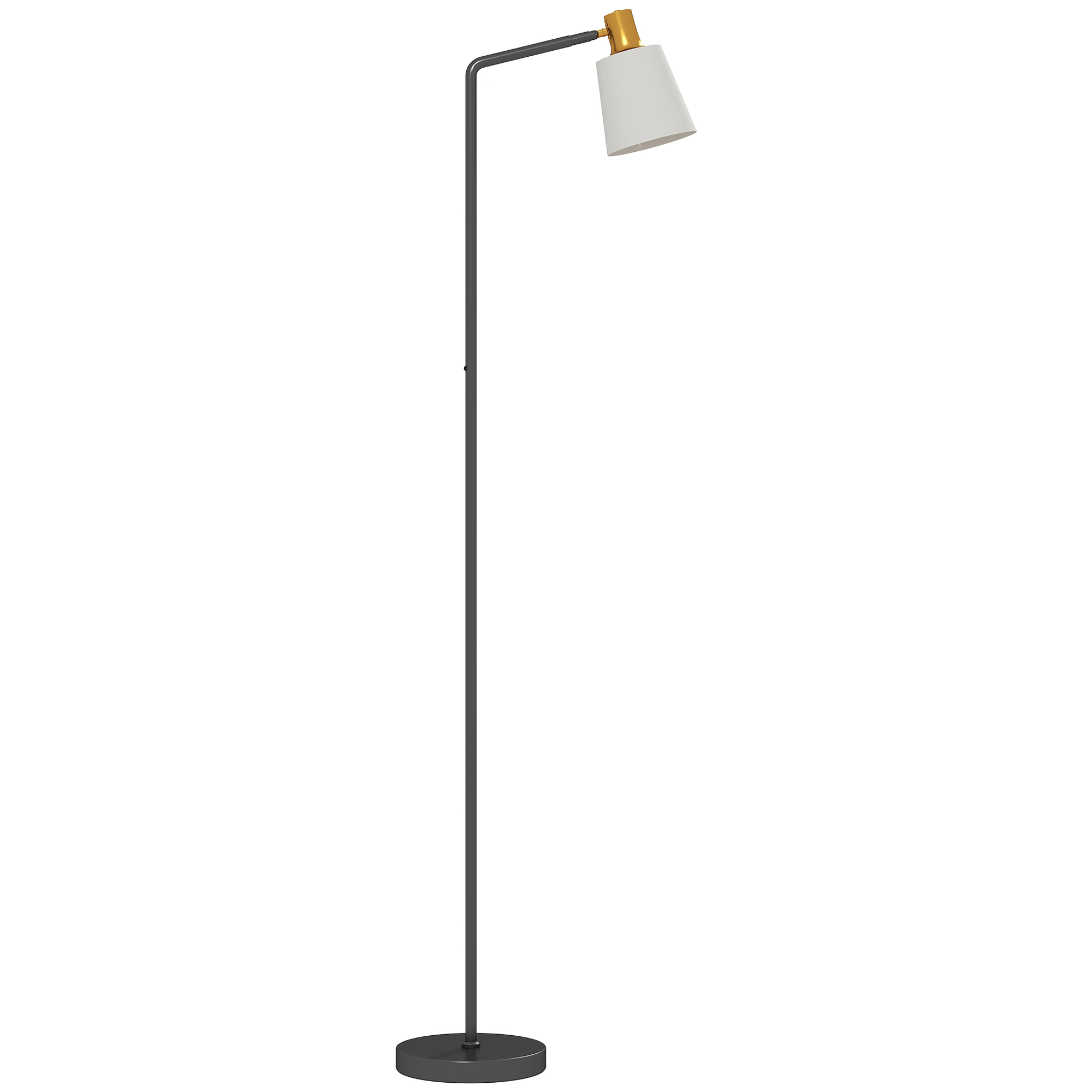 LED põrandalamp, must, 45 x 21 x 148 cm