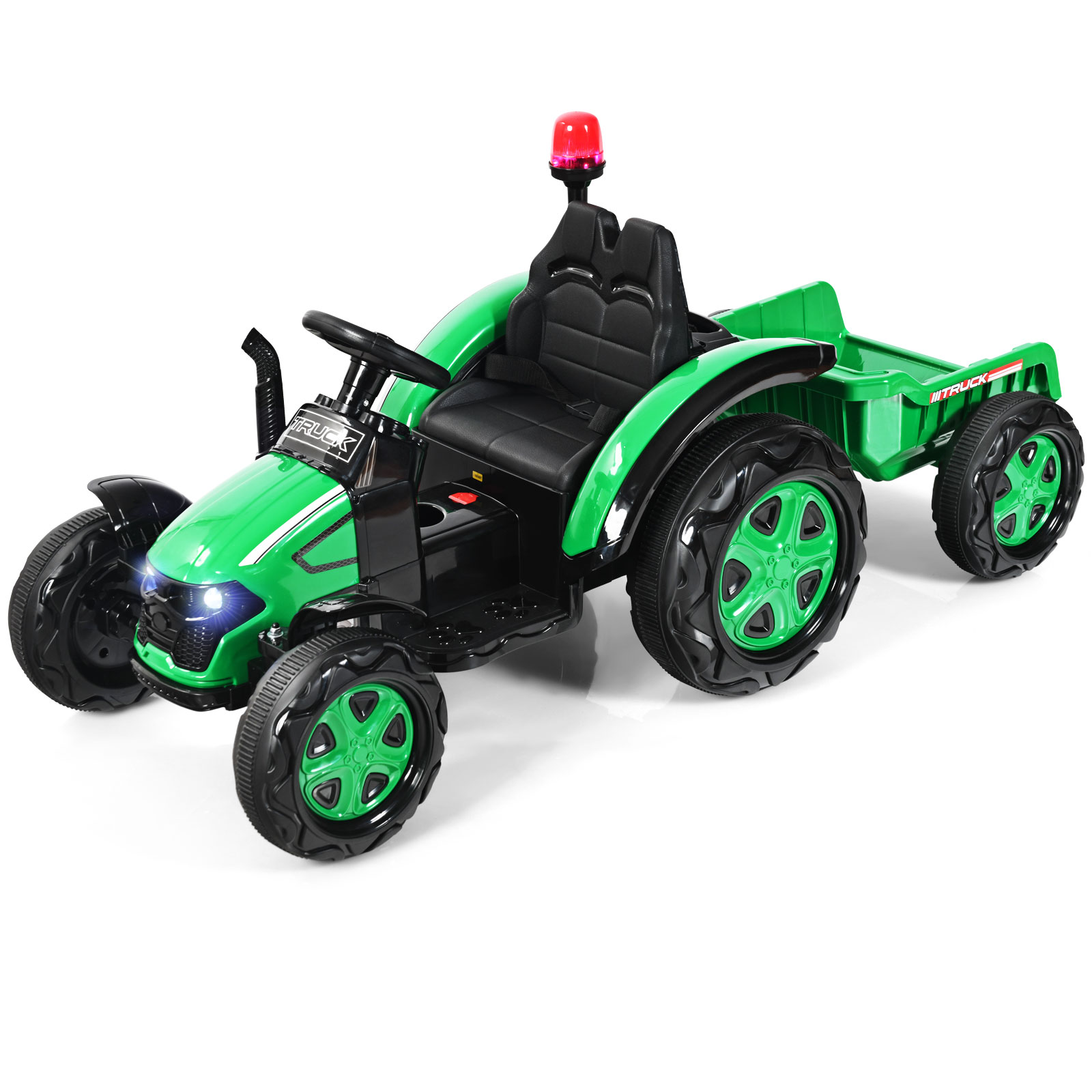 12V laste elektritraktor haagisega roheline - Image 3