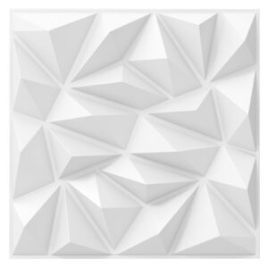 20/40 tk 3D PVC Seinapaneelid Valged