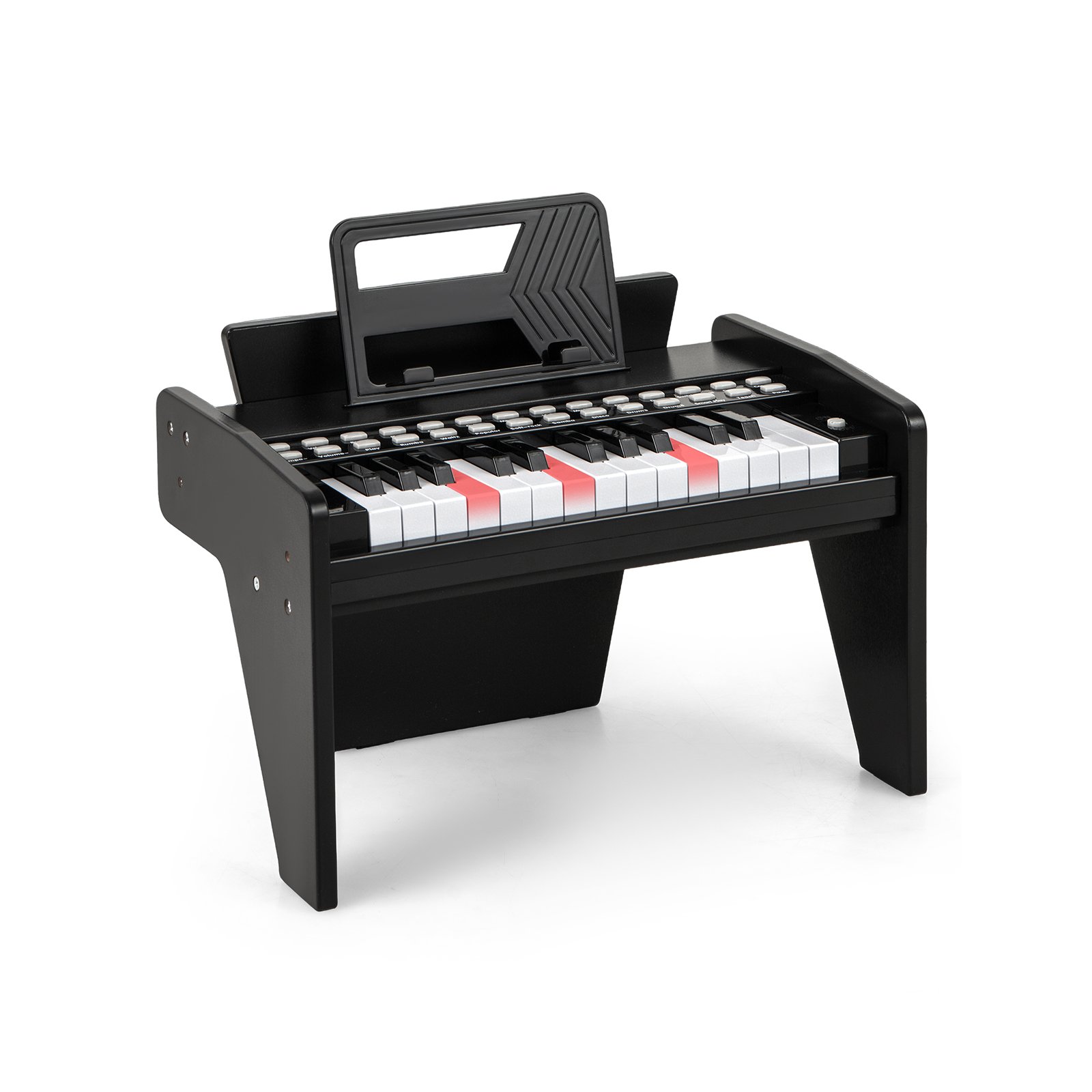 25-näppäiminen lasten piano musta