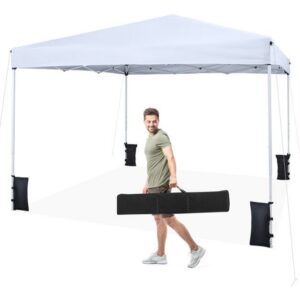 3 x 3 m saliekams nojume ar somu, balts
