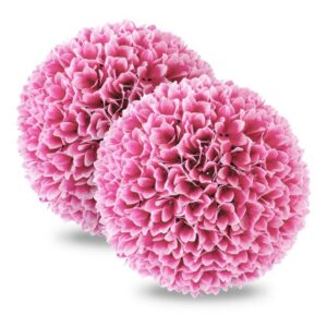 28 cm Keinotekoiset Vaaleanpunaiset Topiary-pallot 2 kpl