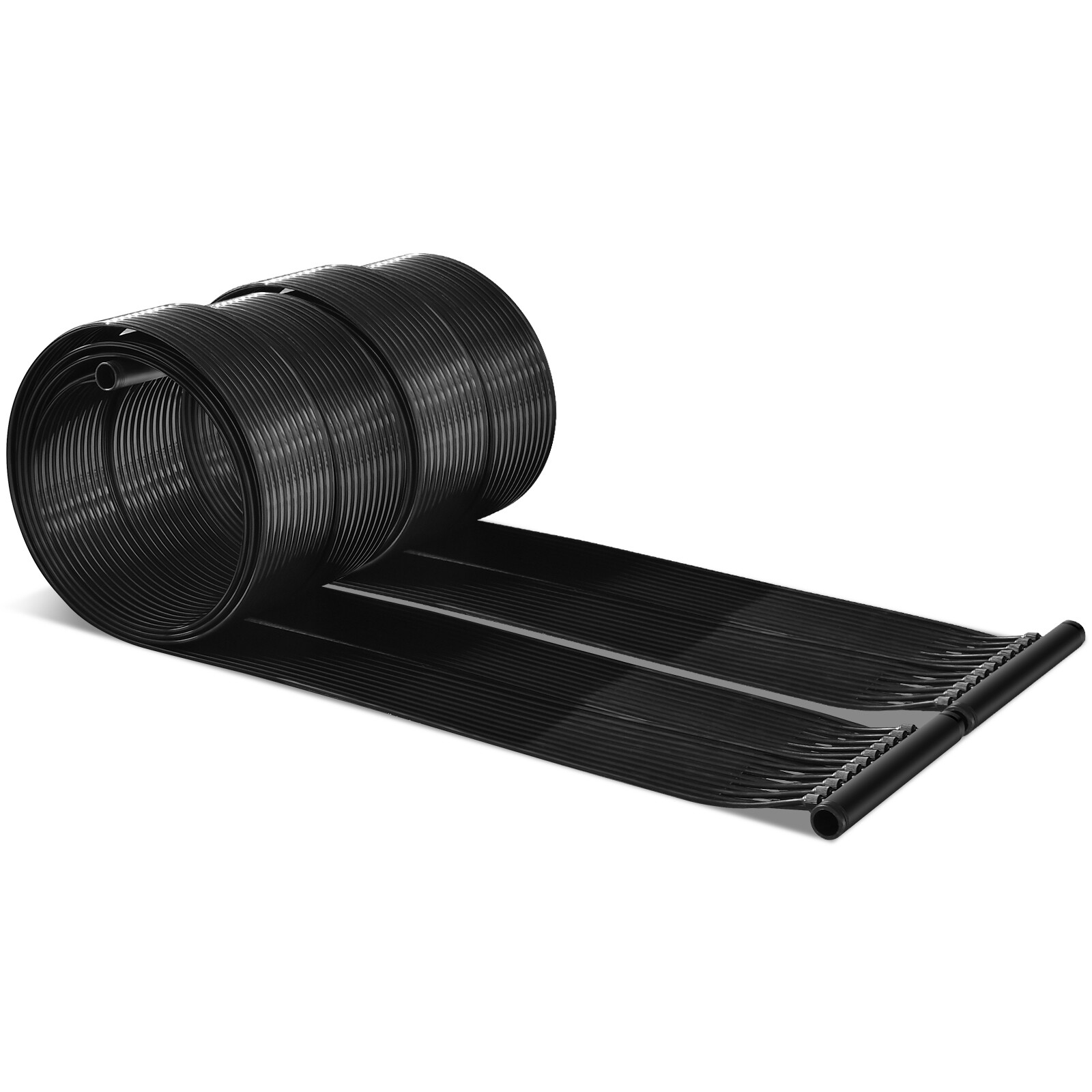 2 tk päikeseküttega basseinisoojendit, must, PE, 500 x 75 cm, kuni 21500 l basseinidele