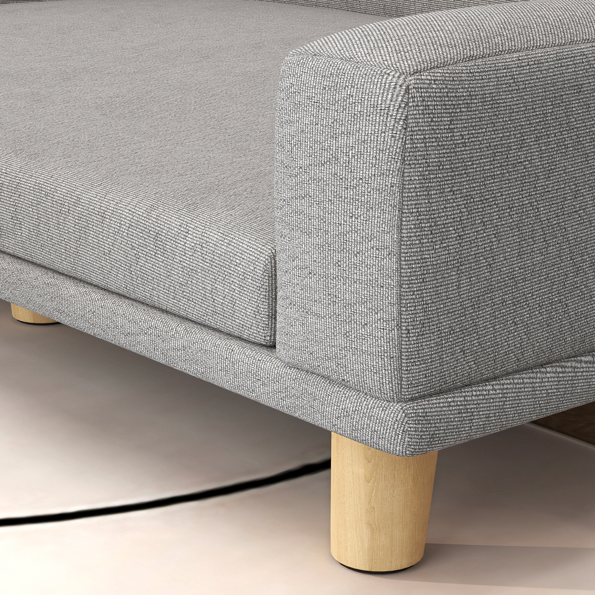 Šuns sofa dideliems šunims iki 30 kg, pilka, 98 x 67 x 25 cm - Image 8