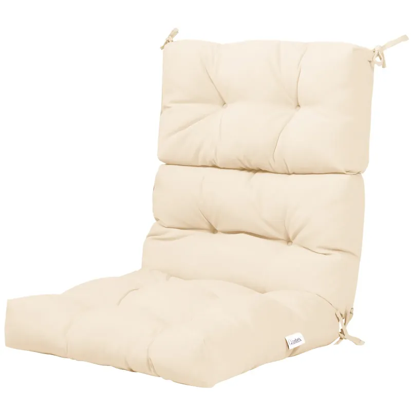 Säädettävä tuolipehmuste selkänojalla, 2-in-1, beige, 57 x 52 x 65 cm