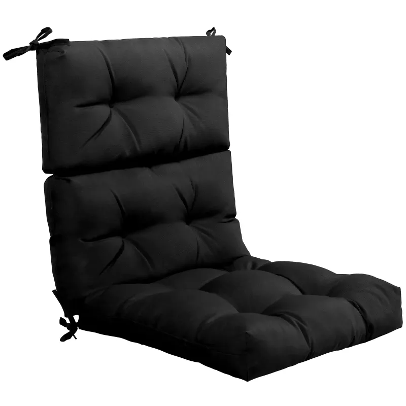 Toolipadi reguleeritava seljatoega, must, 57 x 52 x 65 cm