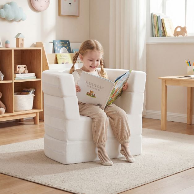 3-in-1 lasten vuodesohva valkoinen - Image 2
