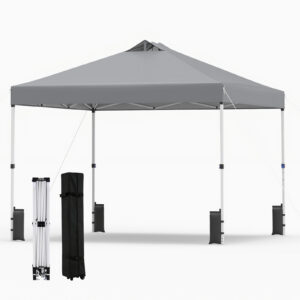 3x3 m pilkas pop-up paviljonas