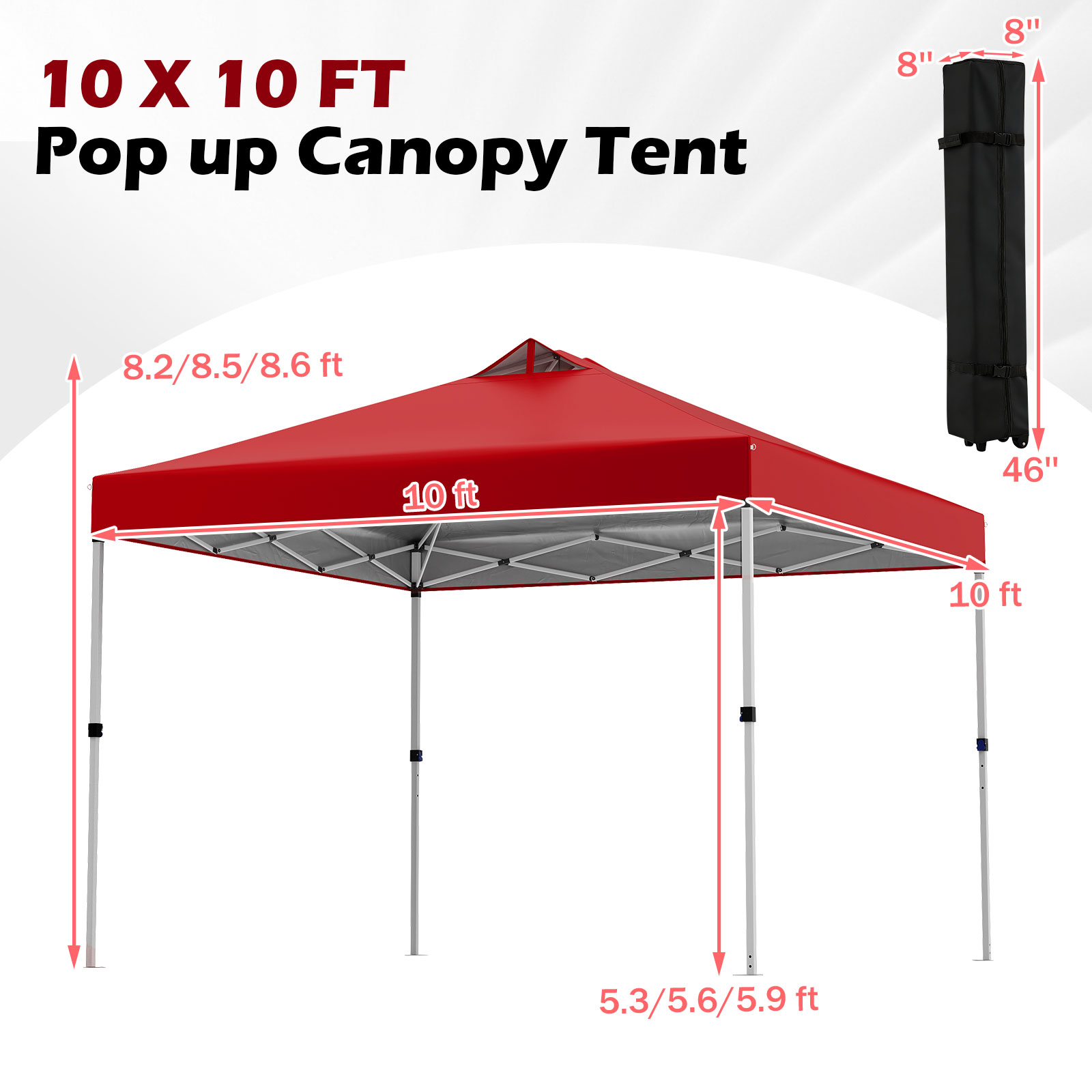 10x10 jalga pop-up telk varikatusega - Image 5