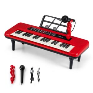 Lasten Piano 37 Näppäintä Punainen