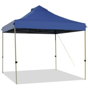 10' x 10' Sinine kokkupandav telk ratastega