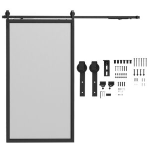 Lükandukse kinnituskomplekt, must, 244 cm, teras