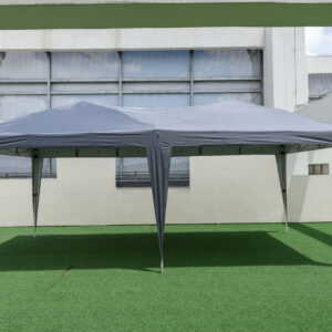 Pop-up nojume 590x300 cm pelēks ar riteņiem