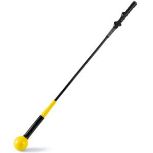 Golfi kiige treener 102cm kaalutud peaga kollane