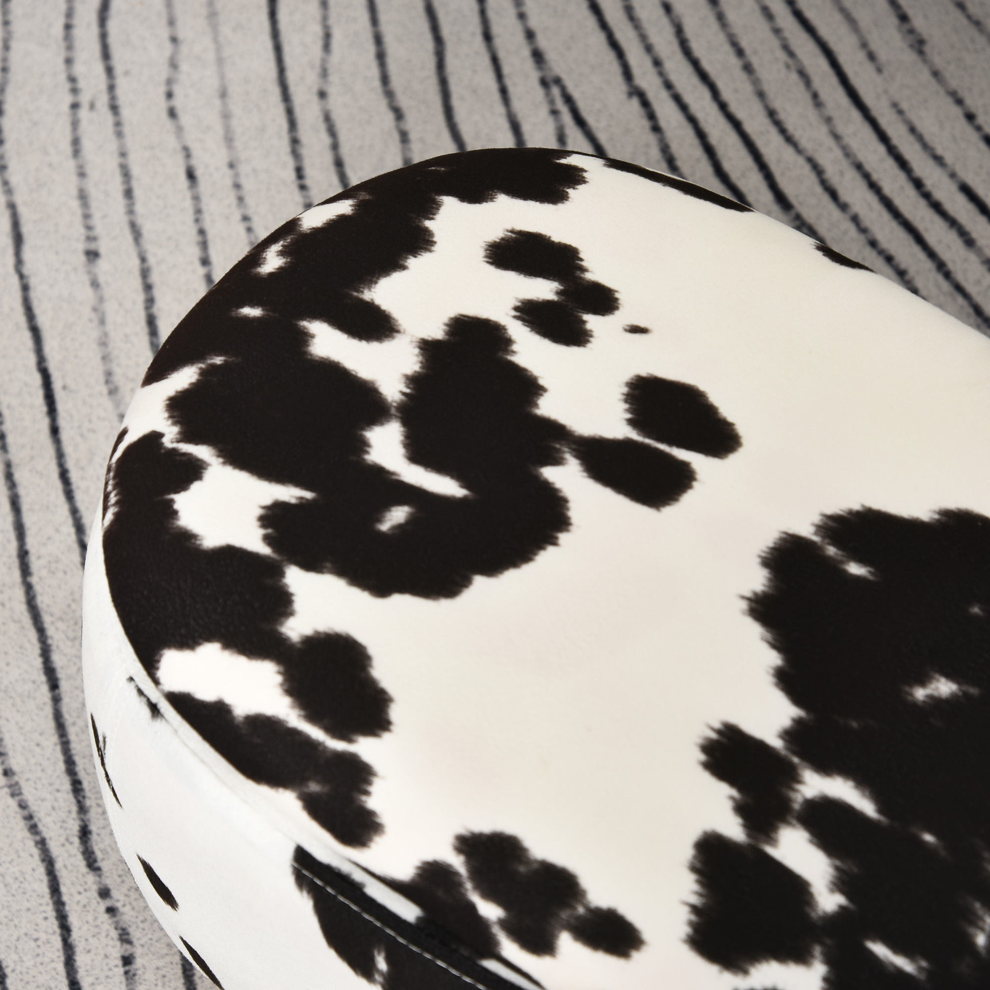 Säilytystilallinen rahi, eläinkuosi, musta/valkoinen, 62 x 35 x 36 cm - Image 9