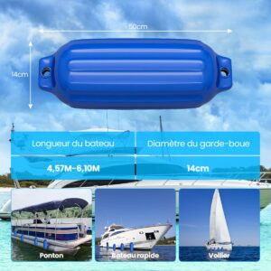 4tk Paadisõlmed PVC 50x14cm Sinine