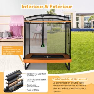 6ft Laste Trampoliin Kiigega, Oranž