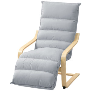 Lounge-tuoli koivuvaneri rungolla, vaaleanharmaa, 120 kg