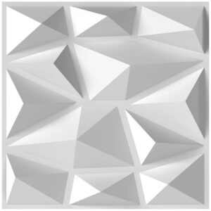 3D seinapaneelid 50 tk, valge