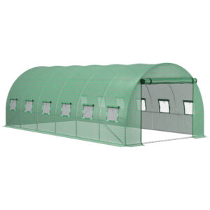 Kasvuhoone kate 6 x 3 x 2 m, roheline, PE