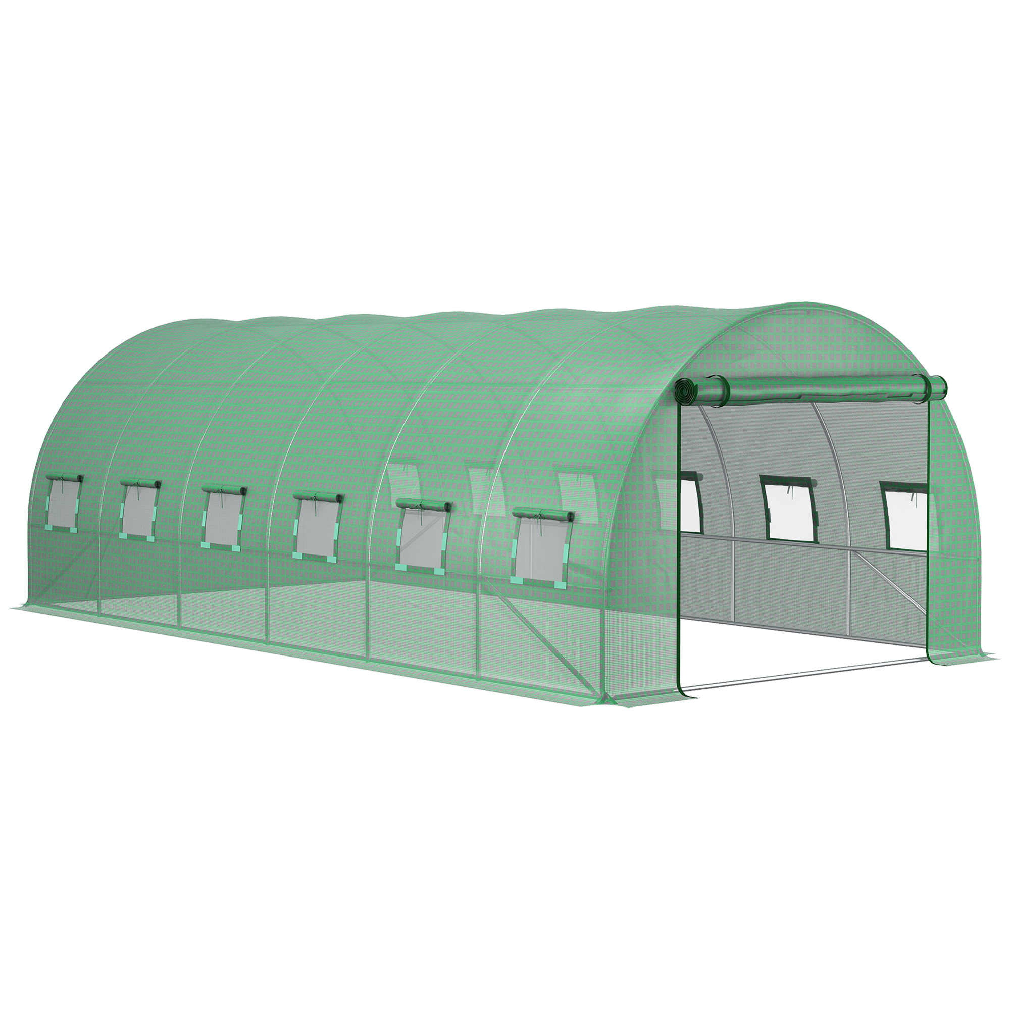 Šiltnamio danga 6 x 3 x 2 m, žalia, PE