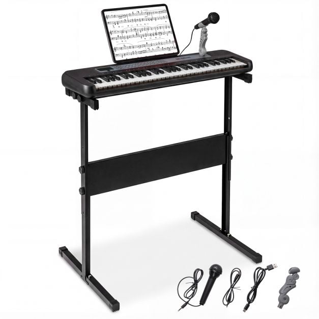 61-näppäiminen lasten piano, musta