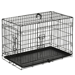 Koera puur, transpordipuur, traadist puur, must, 76 x 46 x 52 cm