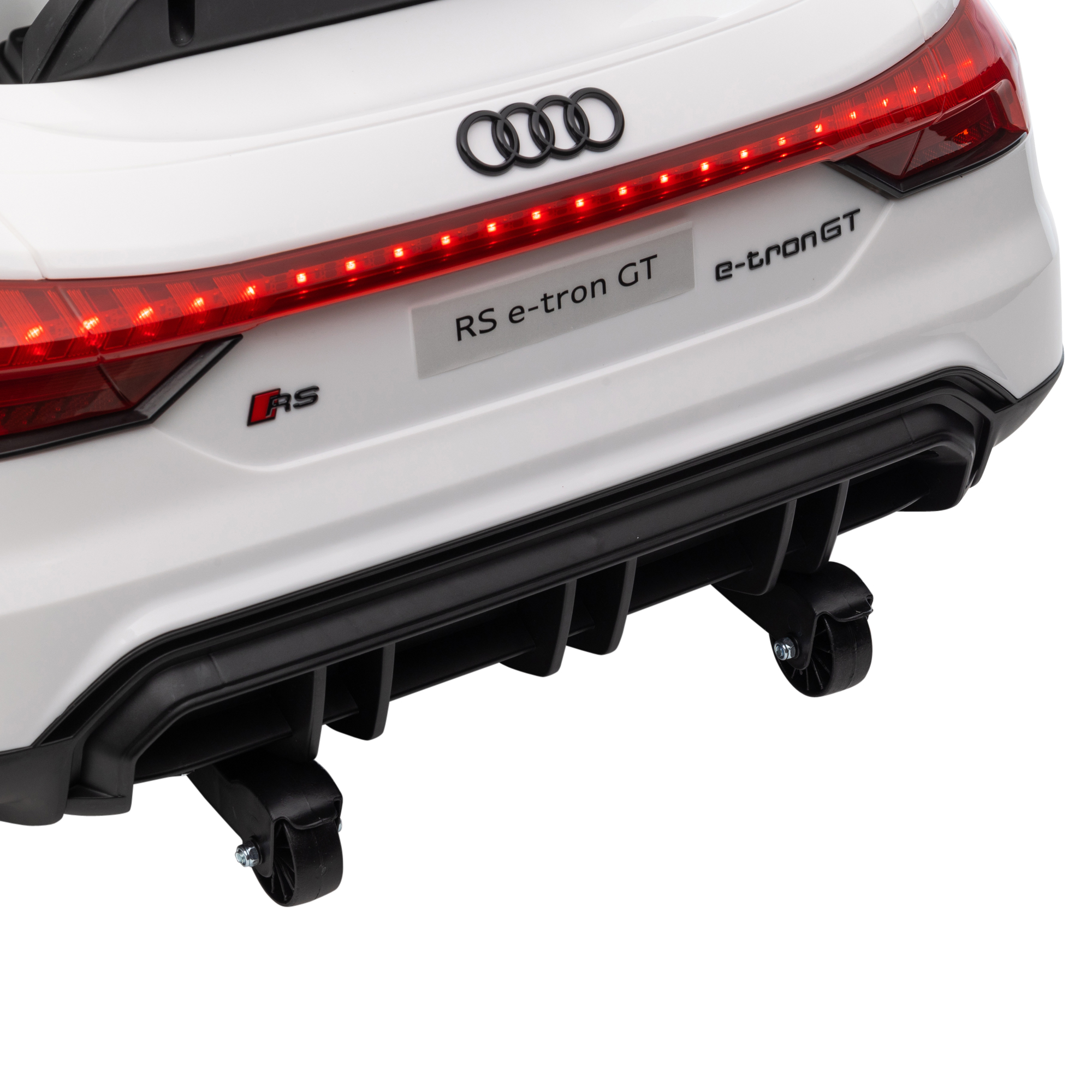 Lasten sähköauto Audi RS e-tron GT, valkoinen, 103 x 58 x 41 cm - Image 7