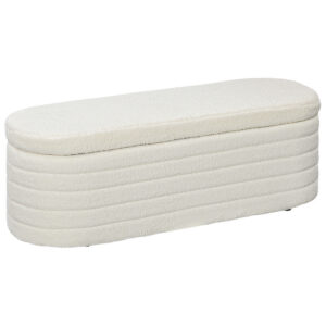 Panipaik, teddy fleece, kreemvalge, 116 x 41 x 40,5 cm
