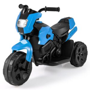 6V Vaikių 3 Ratų Elektrinis Motociklas Mėlynas