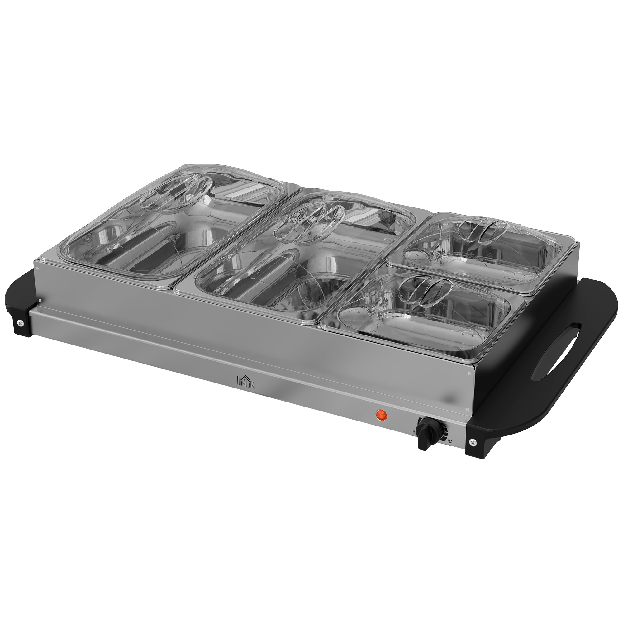 Elektriline buffet-soojendaja, 6,8 l, 300 W, roostevaba teras, hõbedane