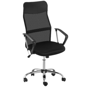 Ergonomiline kontoritool, mänguritool, must, 63 x 65 x 109-119 cm