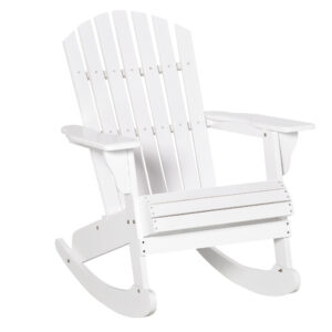 Adirondack supamasis sodo krėslas, baltas, 77 x 94 x 97 cm