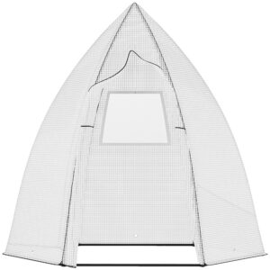 Mini kasvuhoone taimedele, valge, 160 x 140 x 180 cm
